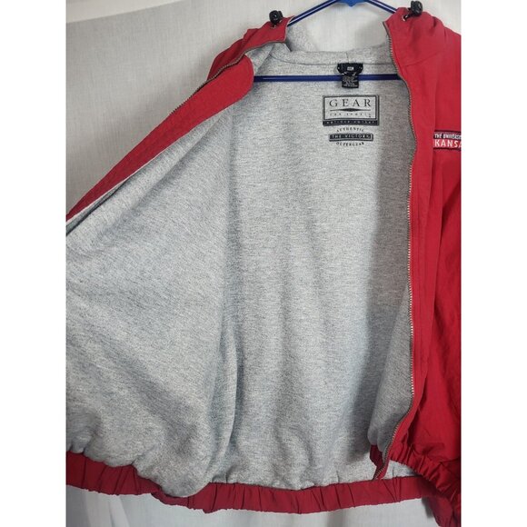 KU Jayhawks Jacket Women 2XL Red Kansas University College coat (unisex) Fall - Picture 5 of 6